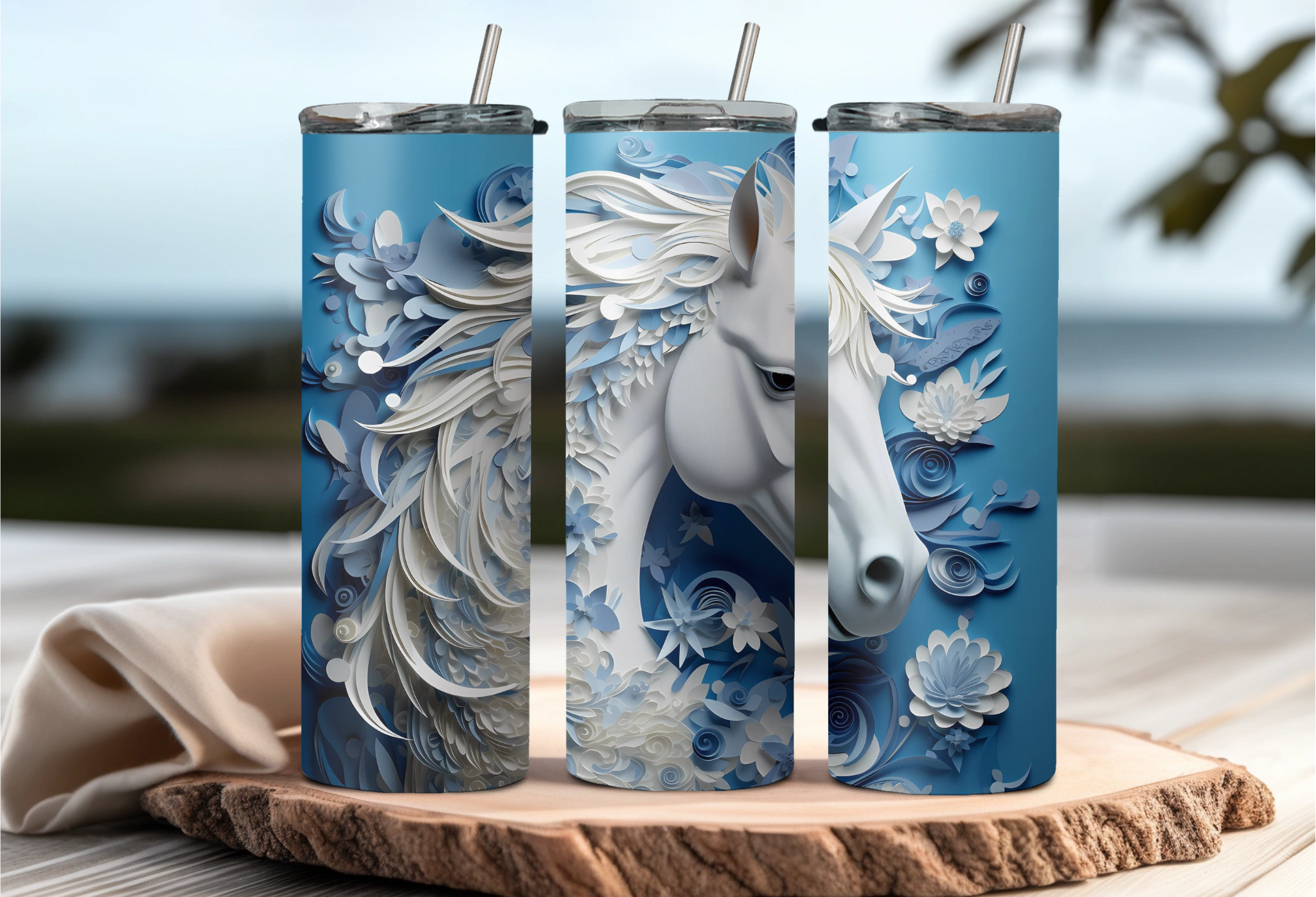 White Horse Tumbler