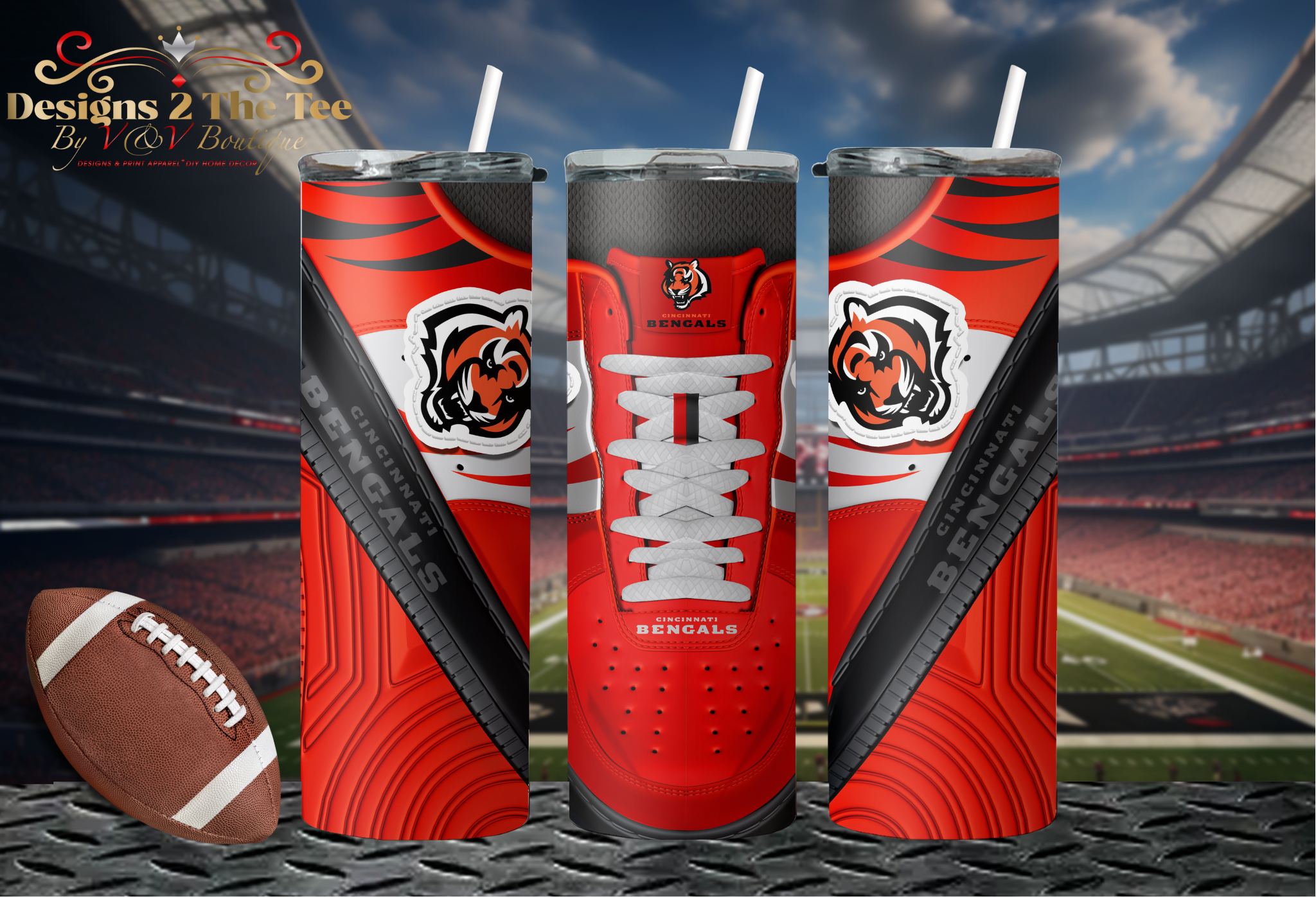 Cincinnati Bengals Football Tumbler