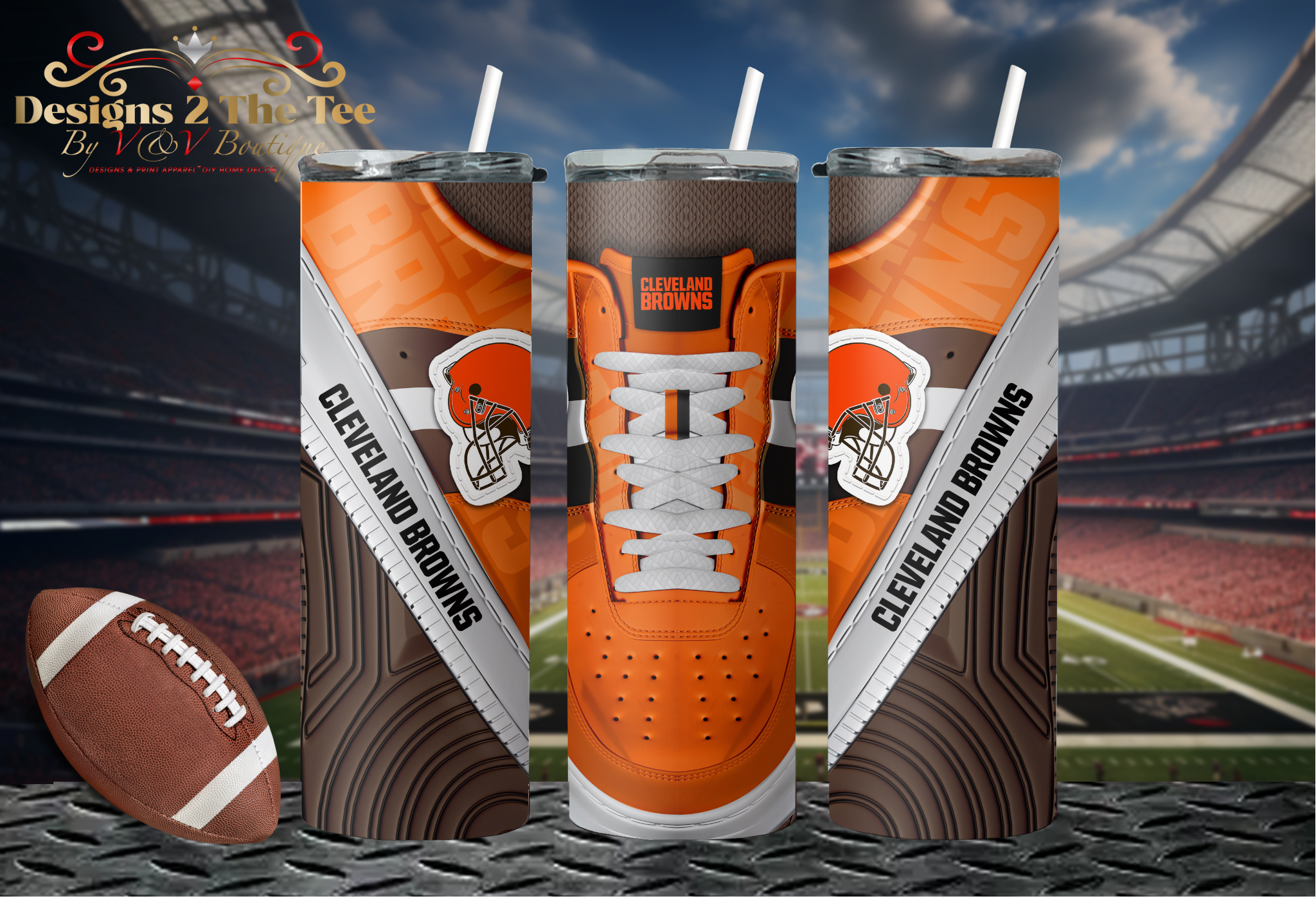 Cleveland Browns Football Tumbler