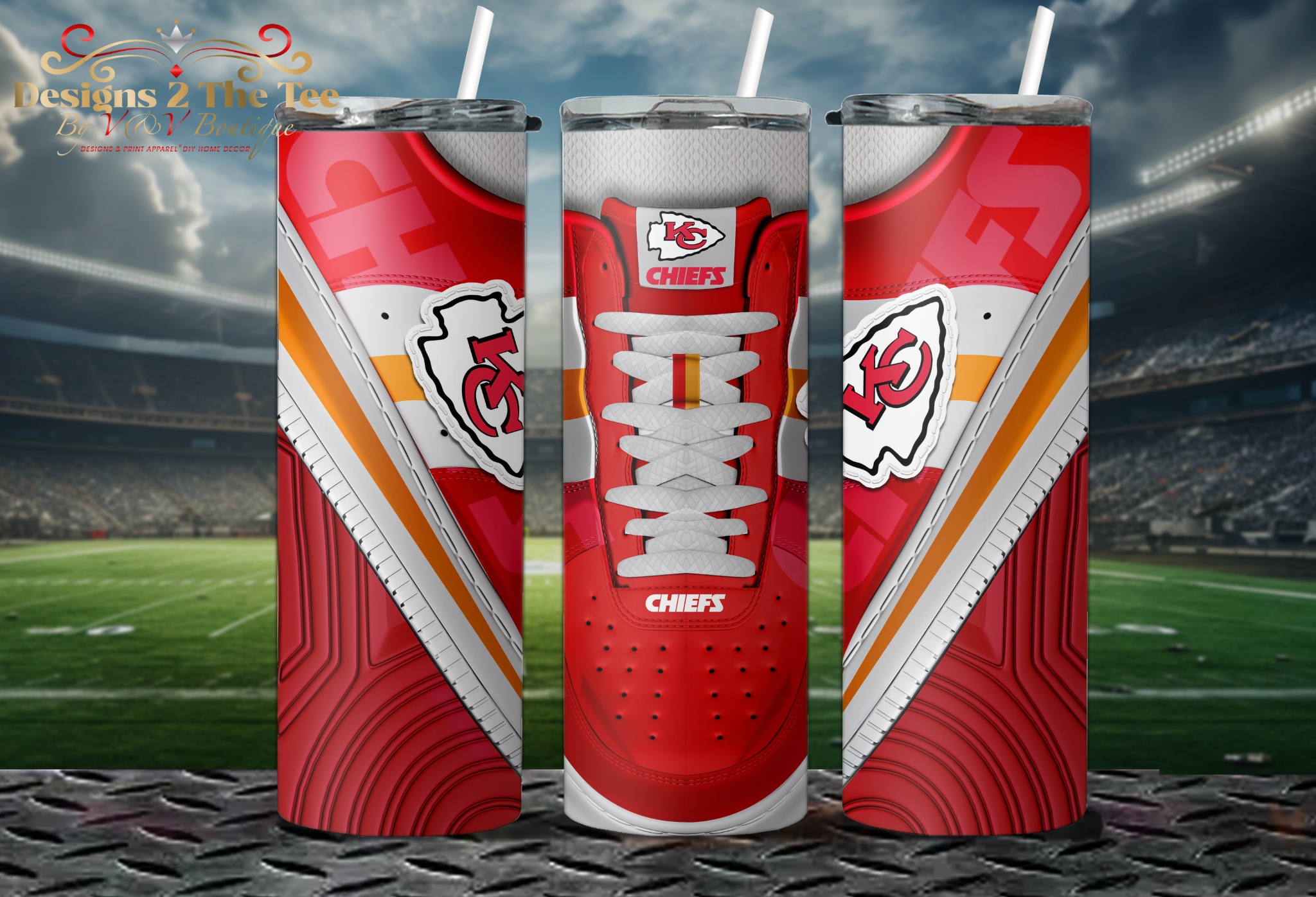 Kansas City Chiefs Football Tumbler