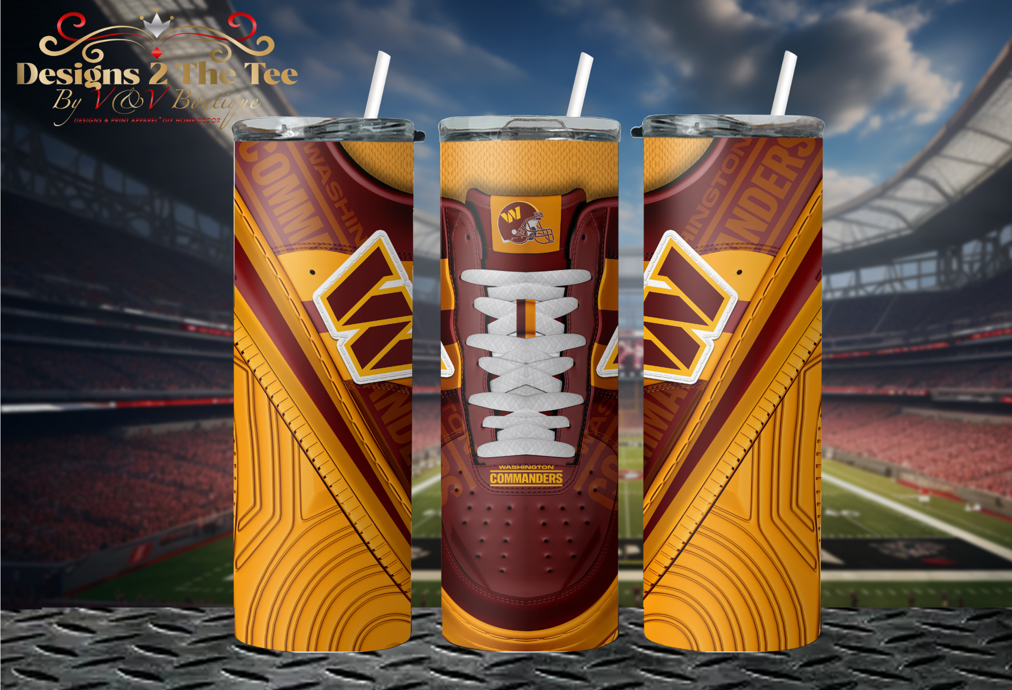 Washington Commanders Football Tumbler