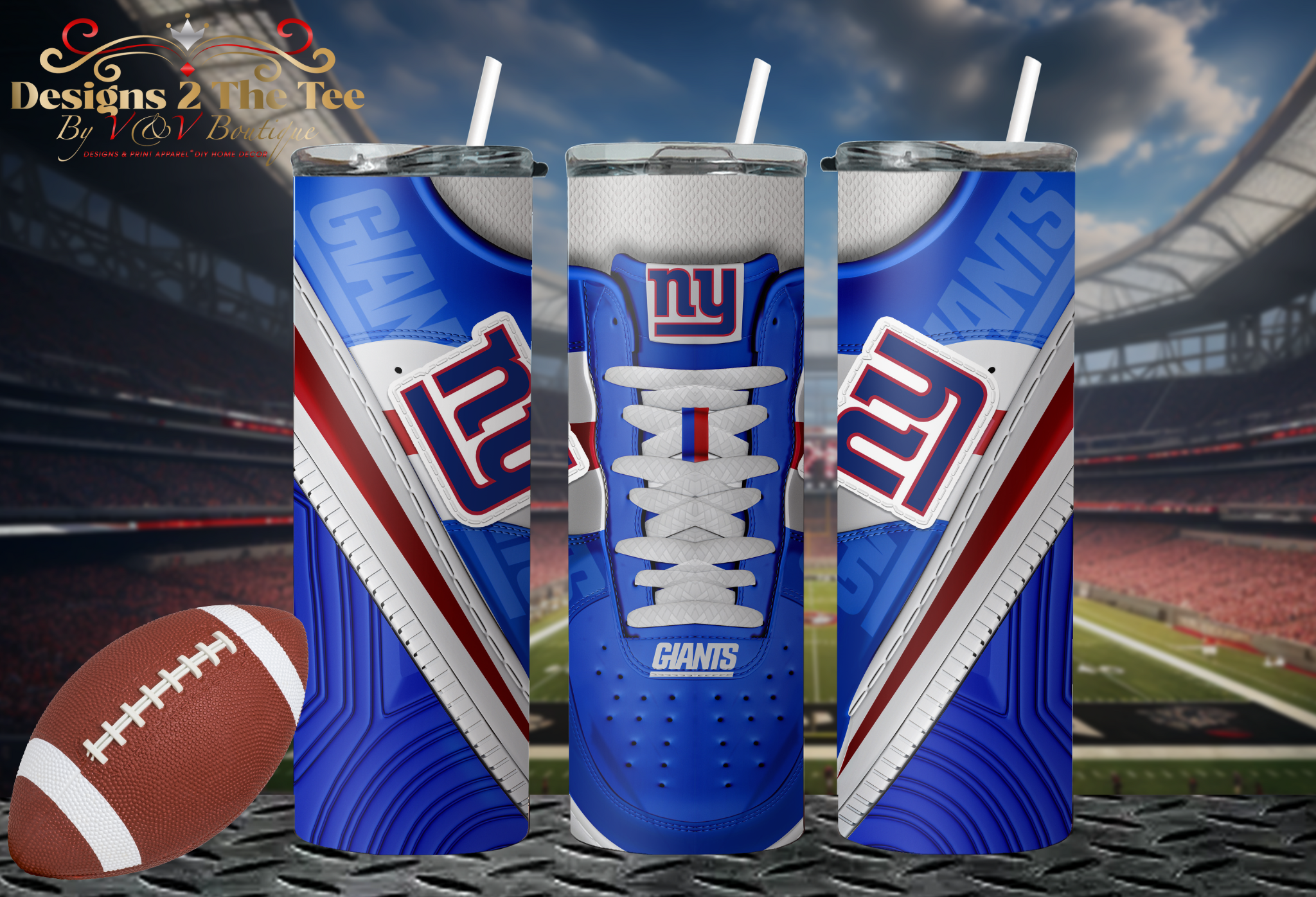 New York Giants Football Tumbler