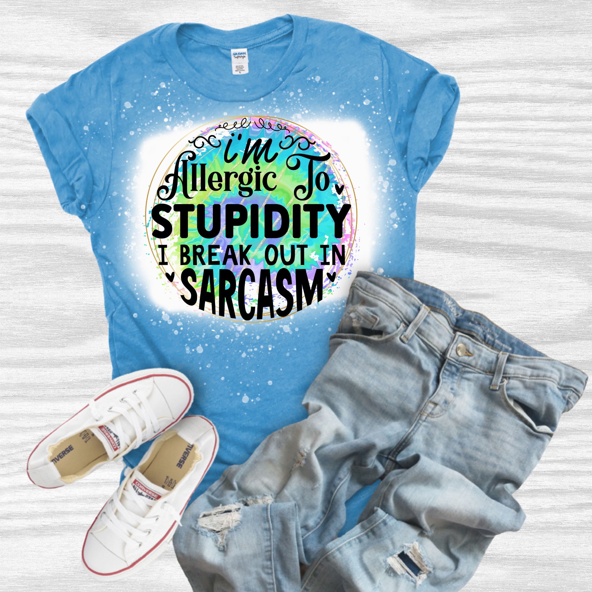 Allergic To Stupidity and Sarcasm Tee