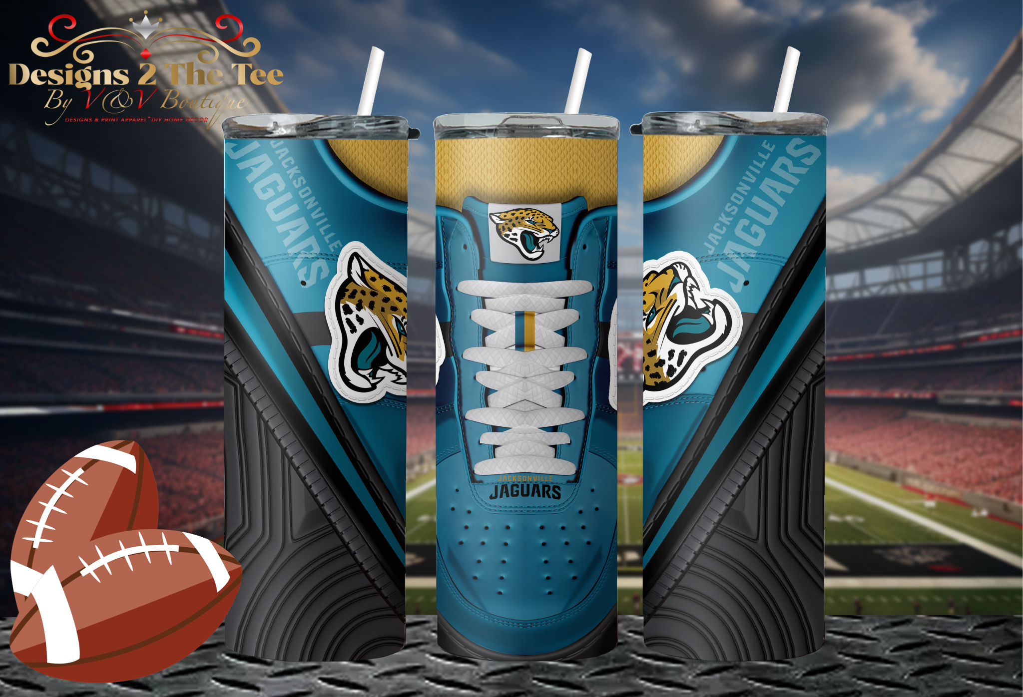 Jacksonville Jaguars Football Tumbler