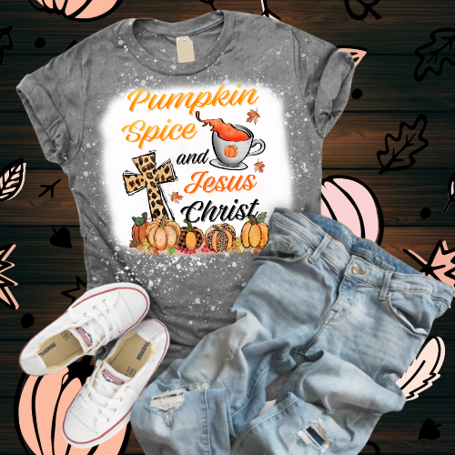 Pumpkin Spice and Jesus Christ T-Shirt