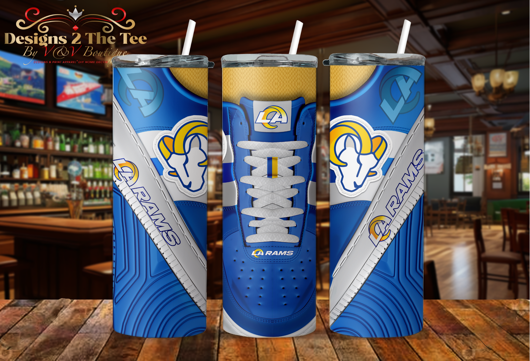 Los Angeles Rams Football Tumbler