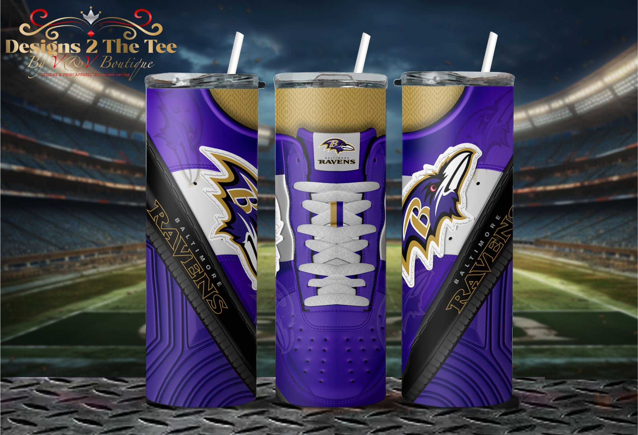 Baltimore Ravens Football Tumbler