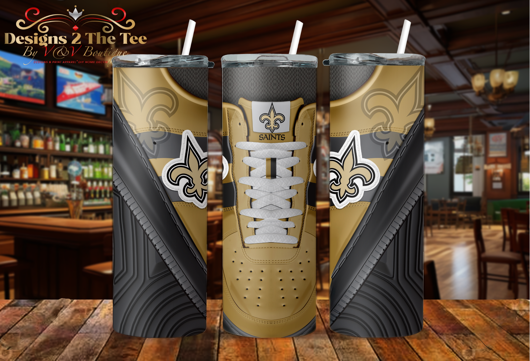 New Orleans Saints Football Tumbler