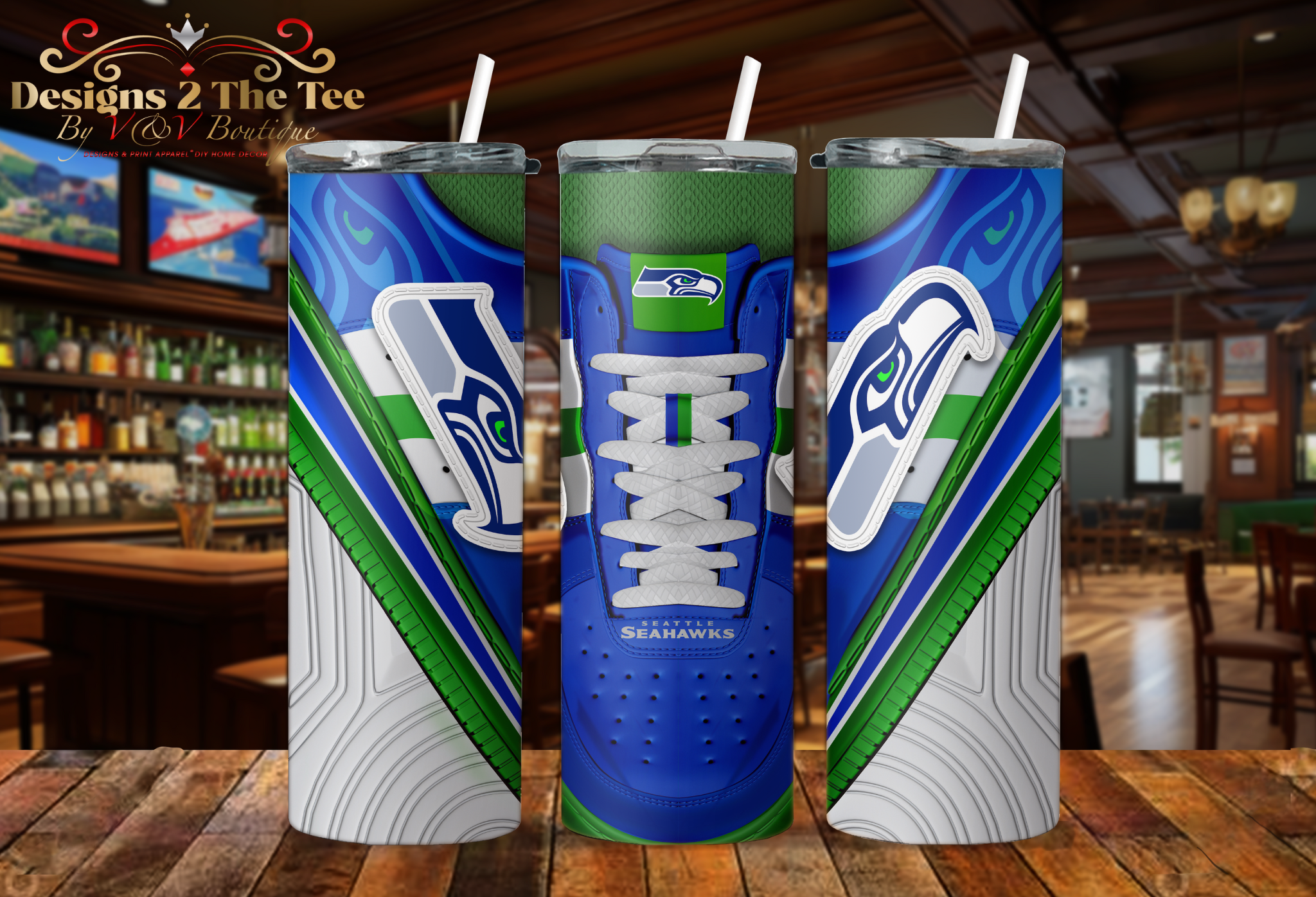 Seattle Seahawks Football Tumbler