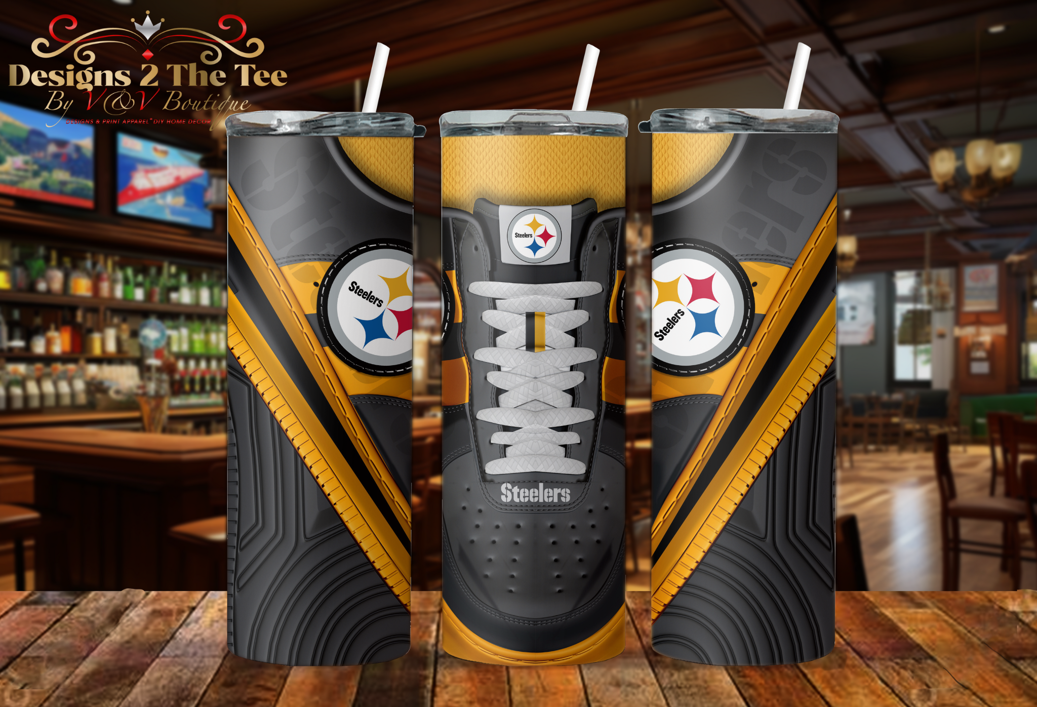 Pittsburgh Steelers Football Tumbler