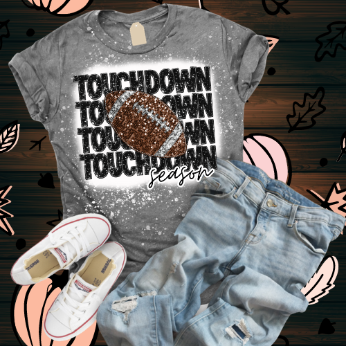 Faux Bling Touchdown Season T-Shirt